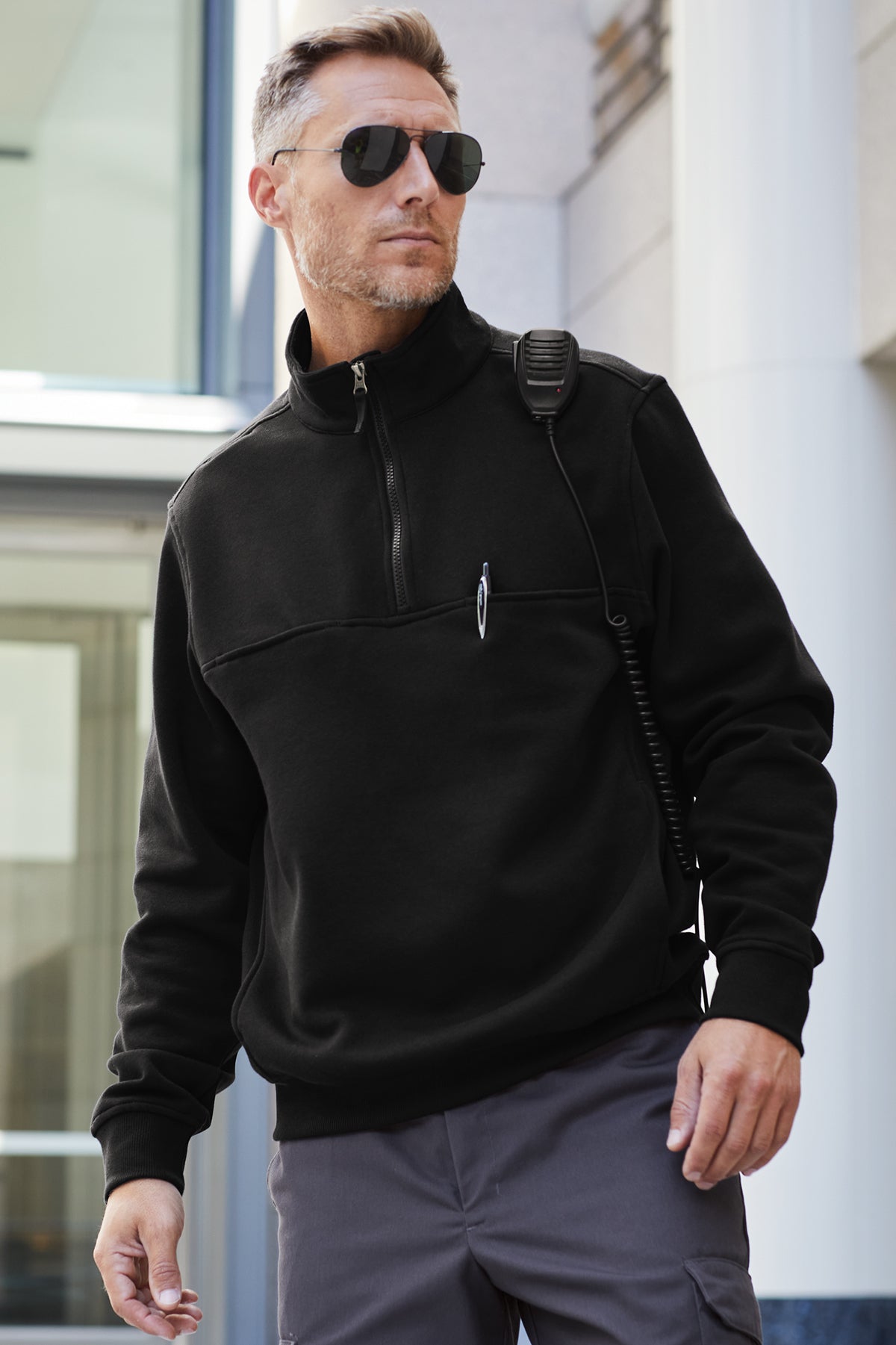 HFD CornerStone® 1/2-Zip Job Shirt