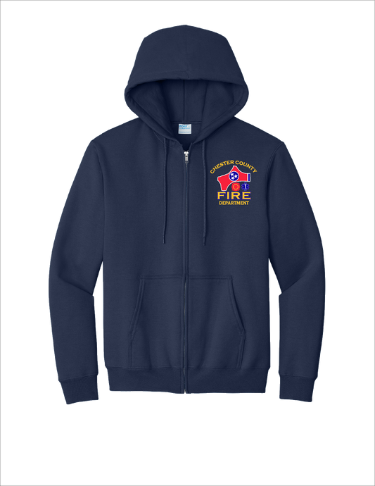 CCFD Port & Company® Essential Fleece Full-Zip Hooded Sweatshirt | PC90ZH,PC90ZHT