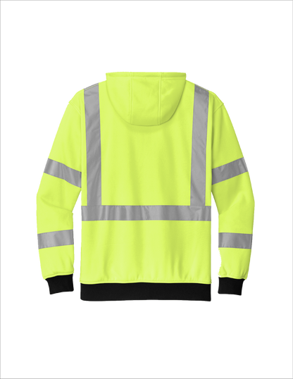 HFD CornerStone® ANSI 107 Class 3 Heavy-Duty Fleece Full-Zip Hoodie