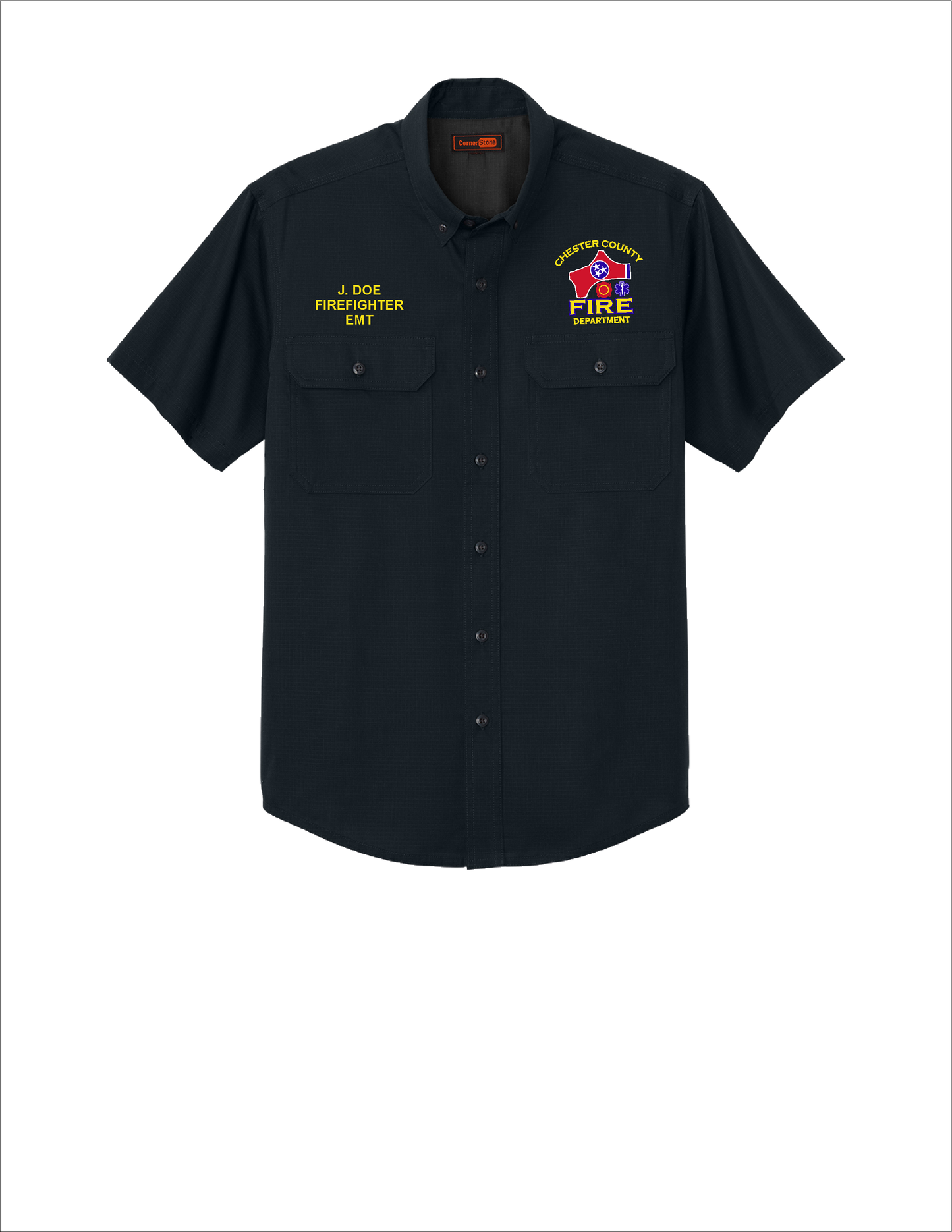 CCFD CornerStone® Short Sleeve Select Ripstop Shirt