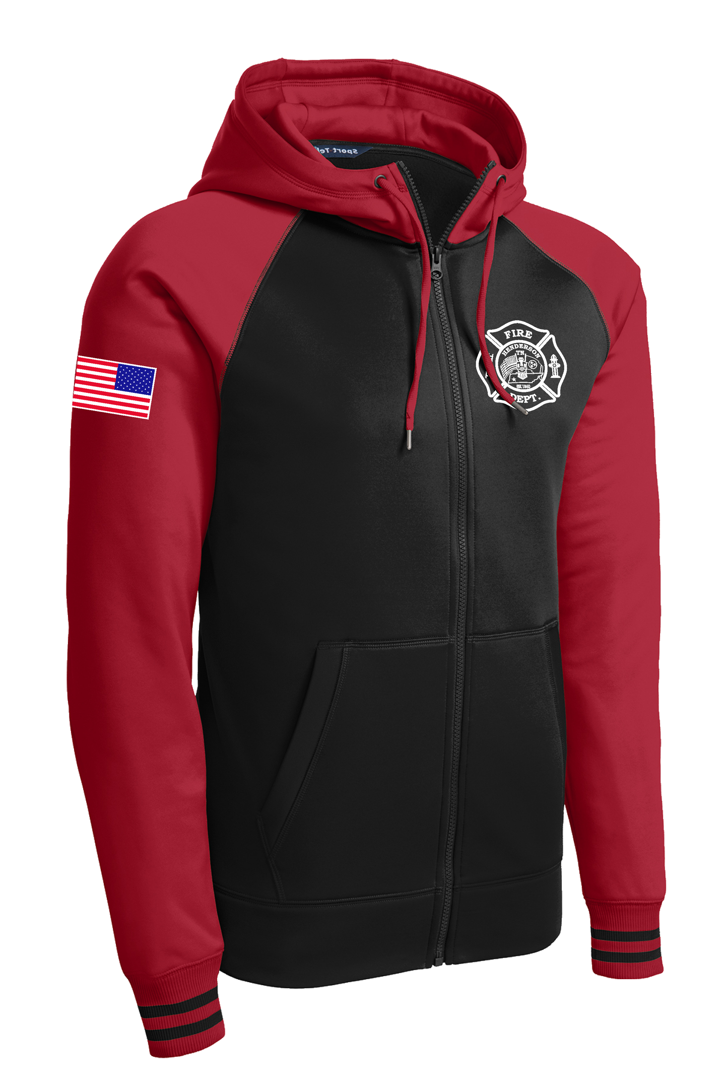 HFD Varsity Fleece Full-Zip Hooded Jacket