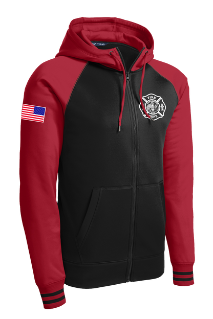 HFD Varsity Fleece Full-Zip Hooded Jacket