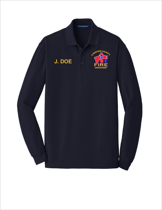CCFD Port Authority® EZCotton® Long Sleeve Polo | K8000LS