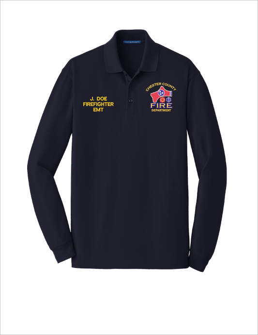 CCFD Cotton Long Sleeve Polo