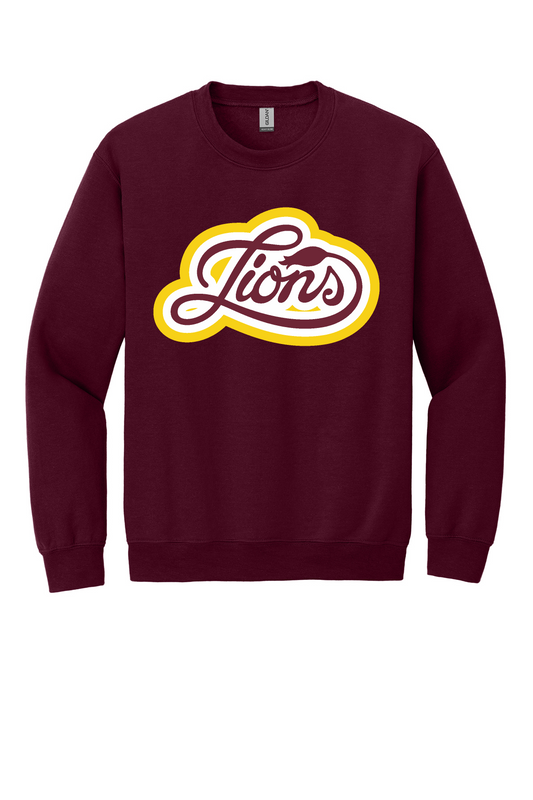 FHU Lions Curvy Sweatshirt | Gildan Heavyblend