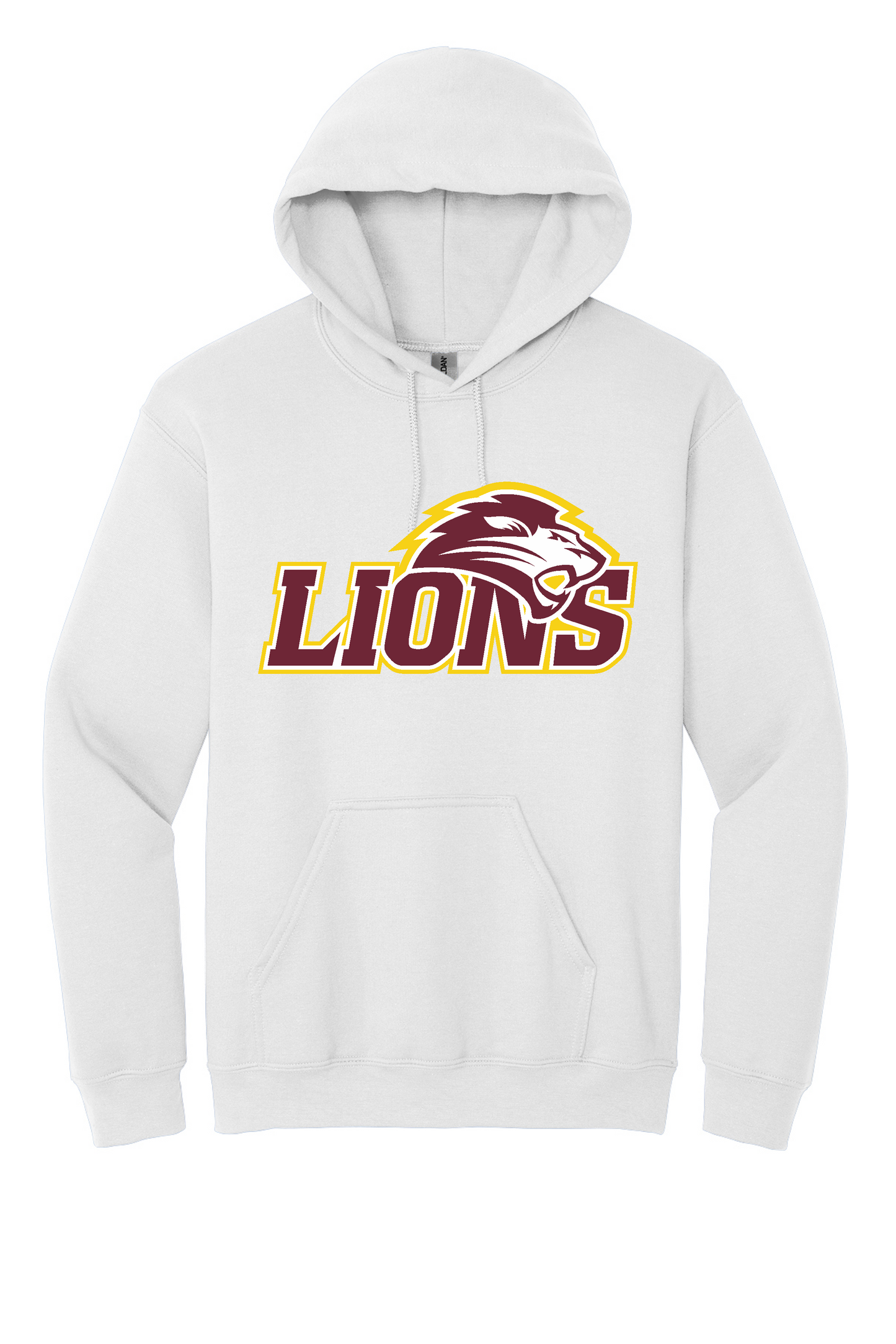FHU Lion Head Lions Hooded Sweatshirt | Gildan Heavyblend